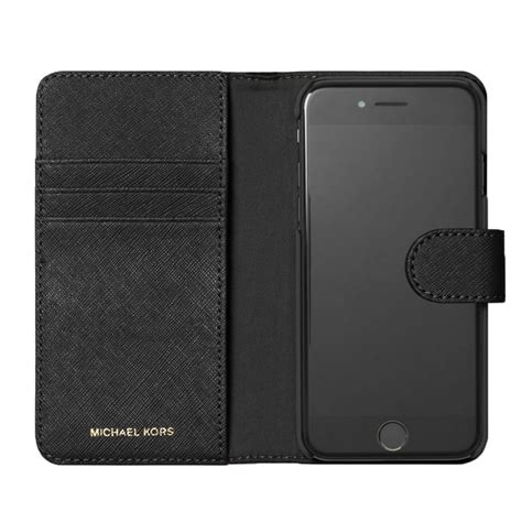 michael kors saffiano phone case|Saffiano Leather Folio Phone Case for iPhone X .